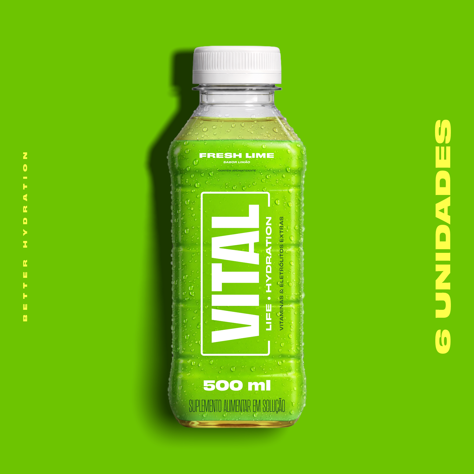 VITAL HYDRATION - Bebida Isotônica - Limão (6 unidades)