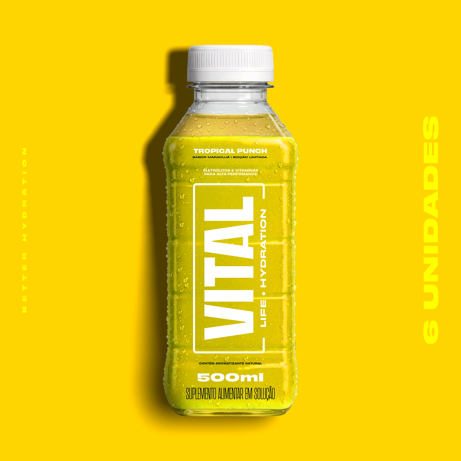 VITAL TROPICAL PUNCH - Bebida Isotônica - Maracuja (6 unidades)