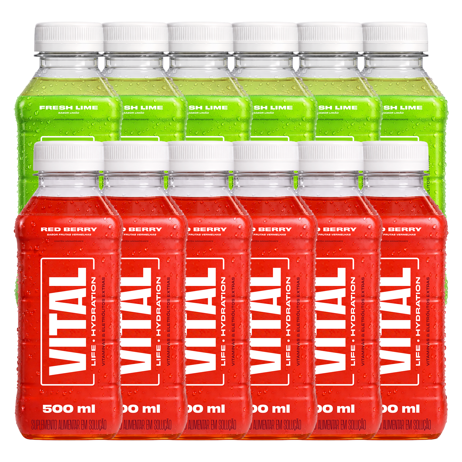 VITAL HYDRATION - Bebida Isotônica - Mix 2 Sabores (12 unidades)