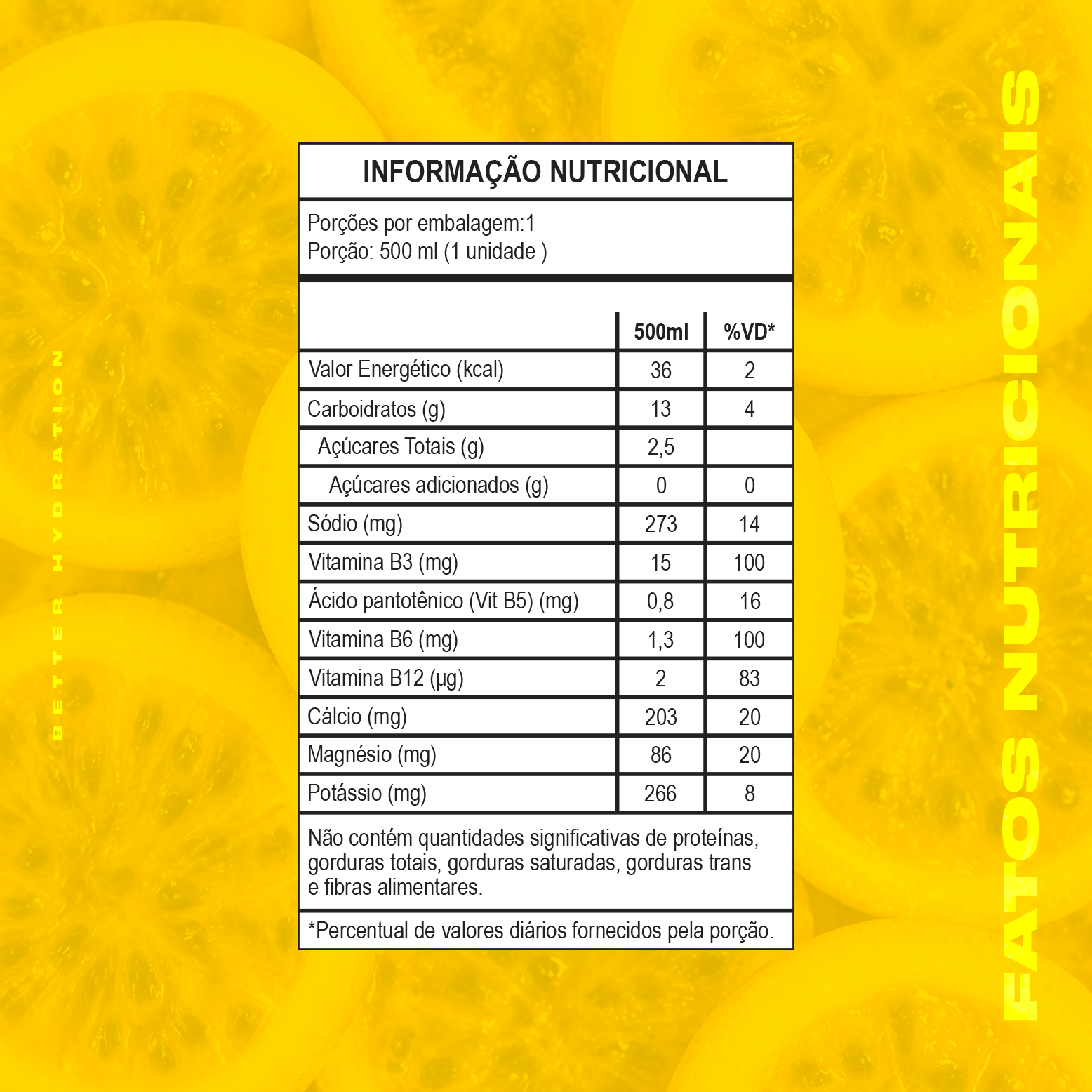 VITAL TROPICAL PUNCH - Bebida Isotônica - Maracuja (6 unidades)